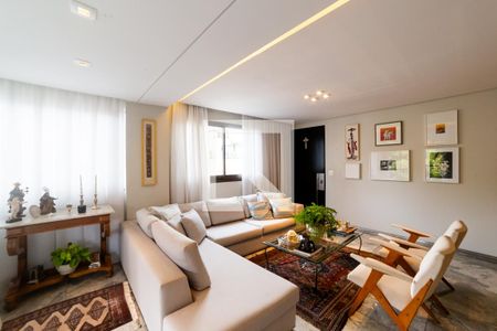 Sala de apartamento à venda com 4 quartos, 184m² em Sion, Belo Horizonte