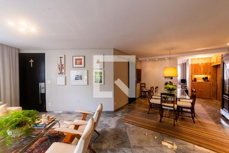 Sala de apartamento à venda com 4 quartos, 184m² em Sion, Belo Horizonte