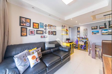 Sala de apartamento à venda com 3 quartos, 79m² em Campestre, Santo André