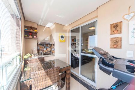 Varanda da Sala de apartamento à venda com 3 quartos, 79m² em Campestre, Santo André