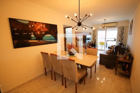 Sala de apartamento para alugar com 3 quartos, 110m² em Canto do Forte, Praia Grande