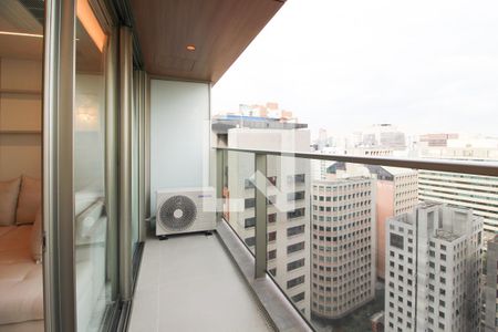 Varanda de kitnet/studio à venda com 1 quarto, 60m² em Vila Olímpia, São Paulo