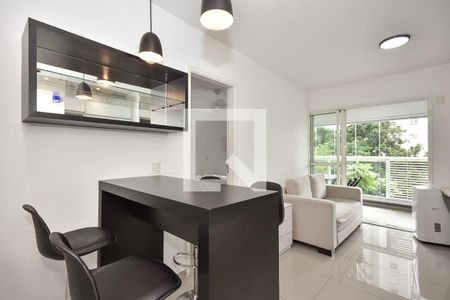 Sala de apartamento para alugar com 1 quarto, 40m² em Vila Andrade, São Paulo