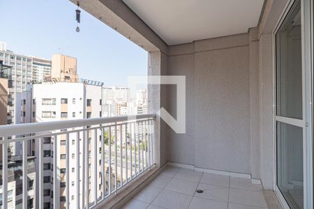 Varanda da Sala de apartamento para alugar com 2 quartos, 64m² em Consolação, São Paulo