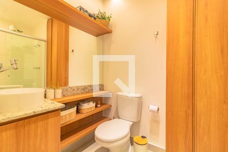 Banheiro de kitnet/studio para alugar com 1 quarto, 28m² em Vila Clementino, São Paulo