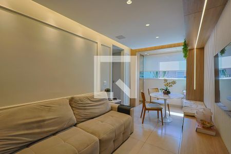 Sala de apartamento à venda com 2 quartos, 52m² em Coração Eucarístico, Belo Horizonte
