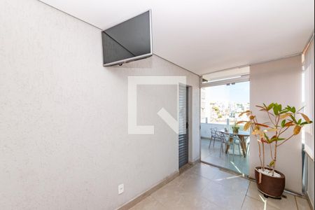 Varanda gourmet de apartamento à venda com 3 quartos, 157m² em Nova Granada, Belo Horizonte