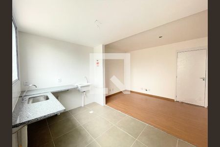 Sala/Cozinha de apartamento à venda com 1 quarto, 35m² em Barro Preto, Belo Horizonte