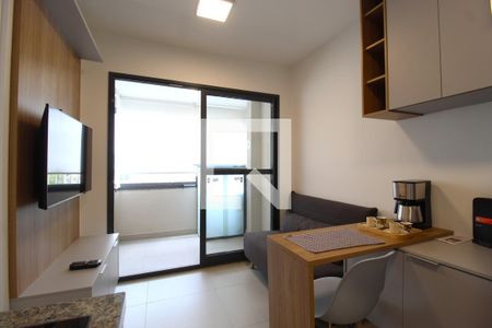 Sala/Cozinha de apartamento para alugar com 1 quarto, 26m² em Vila Olímpia, São Paulo