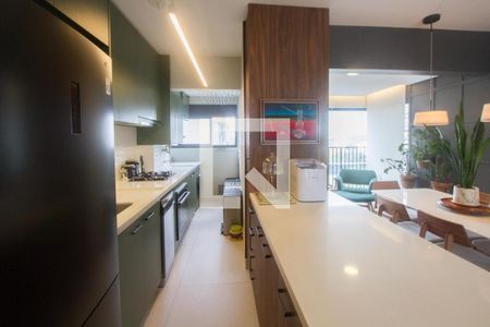 Cozinha de apartamento à venda com 3 quartos, 91m² em Jardim das Acacias, São Paulo