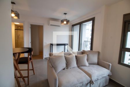 Sala de apartamento para alugar com 1 quarto, 43m² em Campo Belo, São Paulo