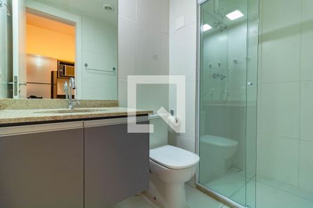 Banheiro de kitnet/studio para alugar com 1 quarto, 31m² em Vila Clementino, São Paulo