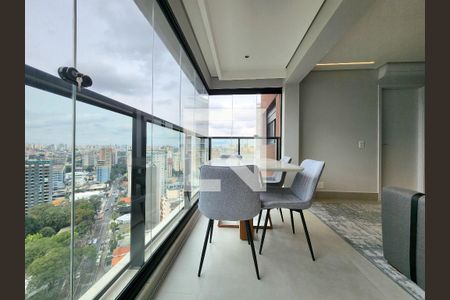 Varanda de apartamento para alugar com 1 quarto, 40m² em Indianópolis, São Paulo