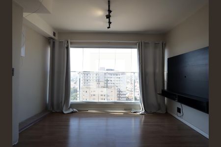 Sala/cozinha de apartamento à venda com 1 quarto, 38m² em Jardim Monte Kemel, São Paulo
