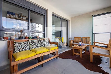 Sala/Cozinha - Varanda de apartamento para alugar com 2 quartos, 73m² em Cerqueira César, São Paulo