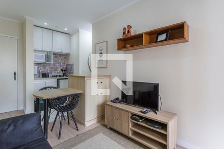 Sala de apartamento para alugar com 1 quarto, 42m² em Moema, São Paulo