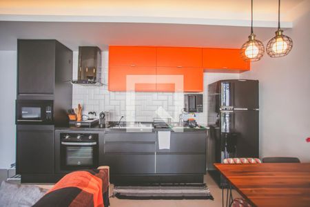 Sala / Cozinha de apartamento para alugar com 2 quartos, 62m² em Vila Monte Alegre, São Paulo