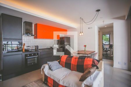 Sala / Cozinha de apartamento para alugar com 2 quartos, 62m² em Vila Monte Alegre, São Paulo