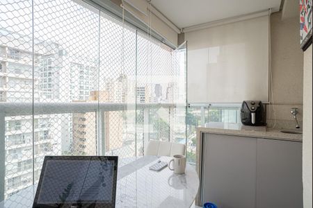 Varanda da Sala de apartamento para alugar com 1 quarto, 34m² em Consolação, São Paulo