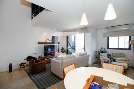 Sala de Estar e Jantar de apartamento à venda com 2 quartos, 83m² em Pinheiros, São Paulo
