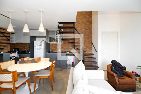 Sala de Estar e Jantar de apartamento à venda com 2 quartos, 83m² em Pinheiros, São Paulo