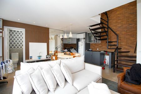 Sala de Estar e Jantar de apartamento à venda com 2 quartos, 83m² em Pinheiros, São Paulo