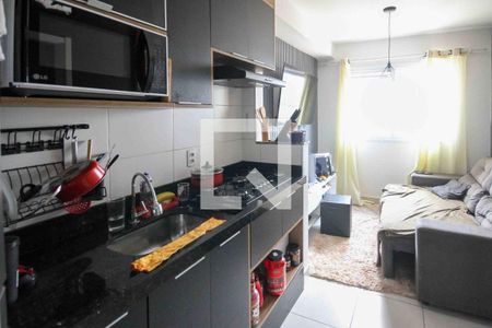 Sala/Cozinha de apartamento à venda com 1 quarto, 37m² em Jardim Adutora, São Paulo