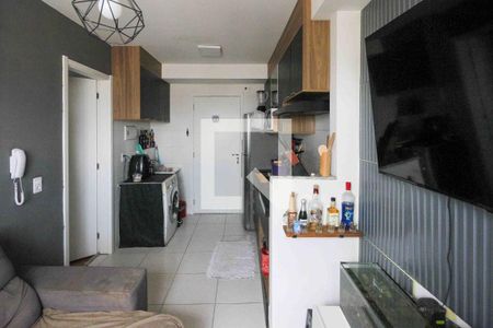 Sala/Cozinha de apartamento à venda com 1 quarto, 37m² em Jardim Adutora, São Paulo