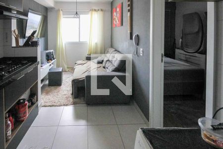 Sala/Cozinha de apartamento à venda com 1 quarto, 37m² em Jardim Adutora, São Paulo