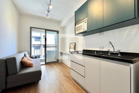 Sala/Cozinha de apartamento à venda com 1 quarto, 29m² em Jardim Prudência, São Paulo