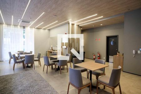 Área comum - Salão de festas de kitnet/studio à venda com 1 quarto, 19m² em Santa Paula, São Caetano do Sul