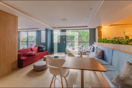 Área comum - Co-Working de kitnet/studio para alugar com 1 quarto, 25m² em Liberdade, São Paulo