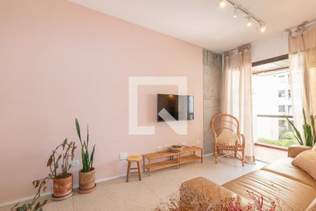 Sala de apartamento para alugar com 1 quarto, 53m² em Indianópolis, São Paulo