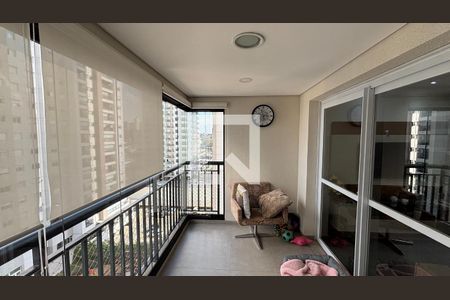 Varanda da Sala de apartamento à venda com 3 quartos, 88m² em Campestre, Santo André