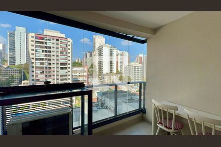 Varanda de kitnet/studio para alugar com 1 quarto, 25m² em Cerqueira César, São Paulo