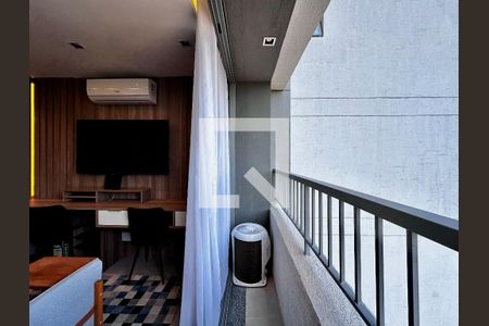 Sacada do Quarto de kitnet/studio à venda com 1 quarto, 25m² em Santo Amaro, São Paulo