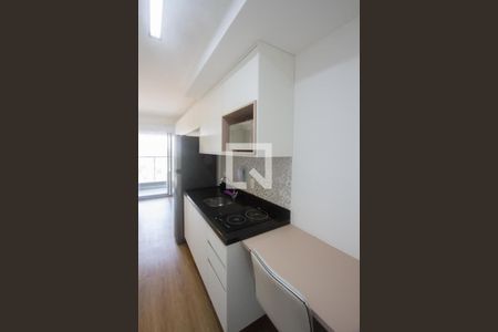 Cozinha de kitnet/studio à venda com 1 quarto, 26m² em Santo Amaro, São Paulo