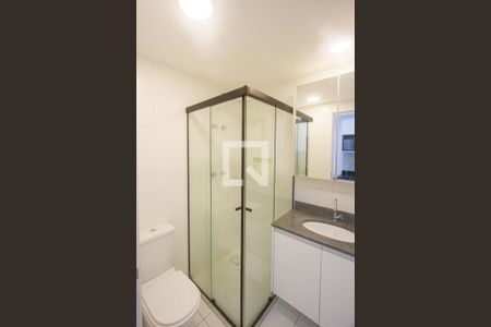 Banheiro Social de kitnet/studio à venda com 1 quarto, 26m² em Santo Amaro, São Paulo