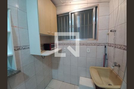 Cozinha de apartamento para alugar com 1 quarto, 41m² em Centro, São Vicente