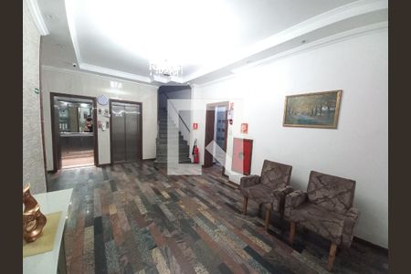 Hall de entrada de apartamento para alugar com 1 quarto, 41m² em Centro, São Vicente