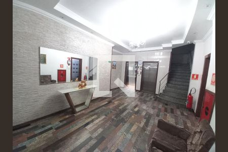 Hall de entrada de apartamento para alugar com 1 quarto, 41m² em Centro, São Vicente