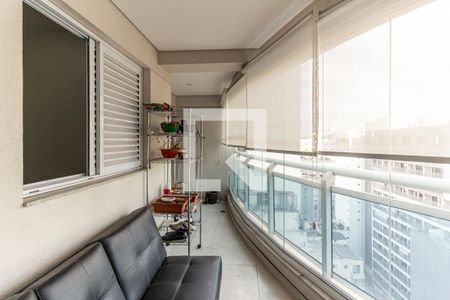 Varanda da Sala de apartamento para alugar com 2 quartos, 65m² em Santa Ifigênia, São Paulo