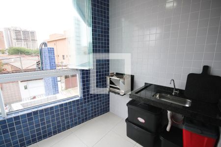 Varanda de apartamento para alugar com 2 quartos, 60m² em Guilhermina, Praia Grande