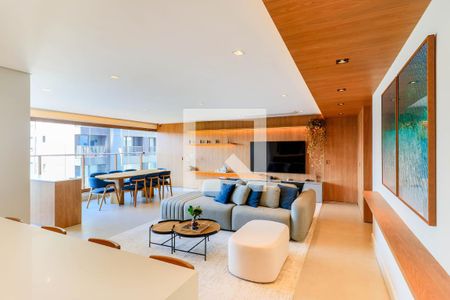 Sala  de apartamento à venda com 3 quartos, 145m² em Campo Belo, São Paulo