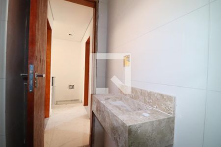 Banheiro Social de casa de condomínio à venda com 3 quartos, 127m² em Vila Metalúrgica, Santo André