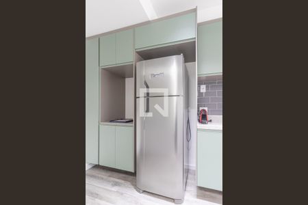 Cozinha de kitnet/studio para alugar com 1 quarto, 29m² em Indianópolis, São Paulo