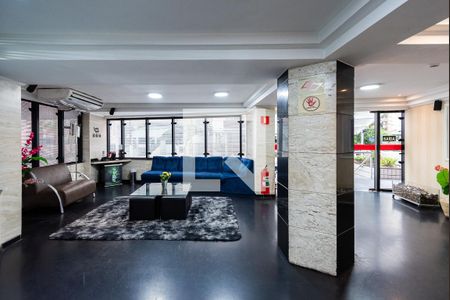 Hall de Entrada de apartamento para alugar com 1 quarto, 50m² em Gonzaga, Santos