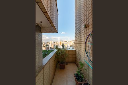 Varanda da Sala de apartamento à venda com 4 quartos, 140m² em Coração de Jesus, Belo Horizonte