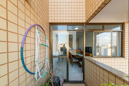 Varanda da Sala de apartamento à venda com 4 quartos, 140m² em Coração de Jesus, Belo Horizonte