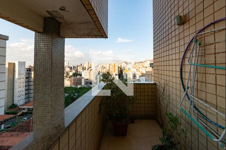 Varanda da Sala de apartamento à venda com 4 quartos, 140m² em Coração de Jesus, Belo Horizonte